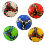 BOLA DE FUTEBOL DE PVC TAMANHO 2 COM FORRO DE PVC E CAMARA DE 0,4 MM, MISTO ESTAMPAS OU CORES MZ-101/C